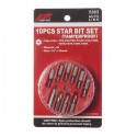 Набор бит 1/4&quot; TORX T7H-T40H с отверстием 10ед.