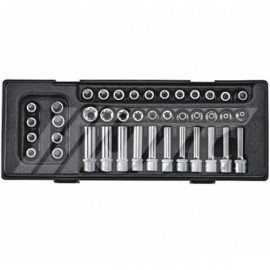 Набор головок 3/8&quot; E4-E18, T8-T50, H3-H10 41ед.