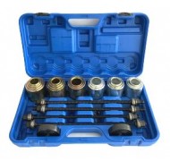 Набор для замены сайлентблоков, втулок и подшипников универсальный 26 предметов (М10, М12, М14, М16), в кейсе