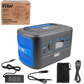 Зарядна станція Vitol TV500, 220В/500Вт/LiFePo4 614Вт/год, чистий синус (TV500)