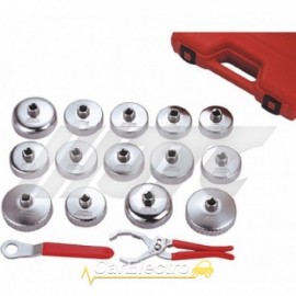 Набор съемников масляного фильтра стальных 16ед.