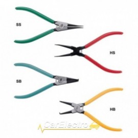 Щипцы для снятия стопорных колец прямые (разжим) 230мм