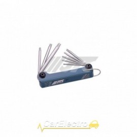 Набор ключей TORX с отверстием раскладной 8ед.