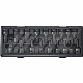 Набор головок ударных 1/2&quot; TORX, HEX, SPLINE, 60мм. 18ед.