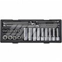 Набор инструмента TORX ключи E6-E24, головки 1/2&quot;  E10-E24 24ед